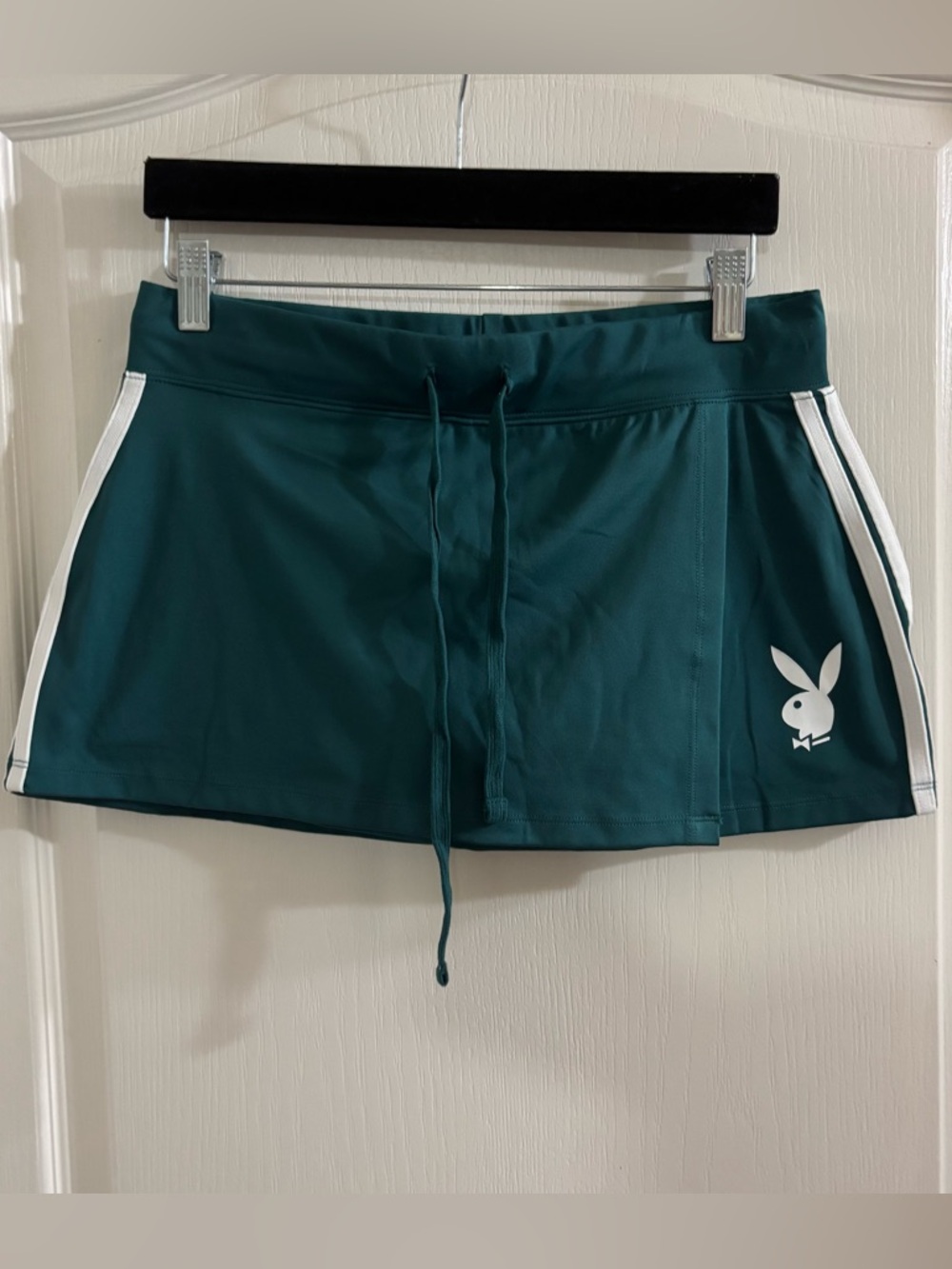 PLAYBOY Teal Athletic Skort with White Bunny Logo